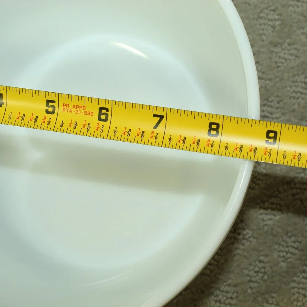 Vintage Pyrex Hamilton Beach White Milk Glass Ribbed Large 8 3/4